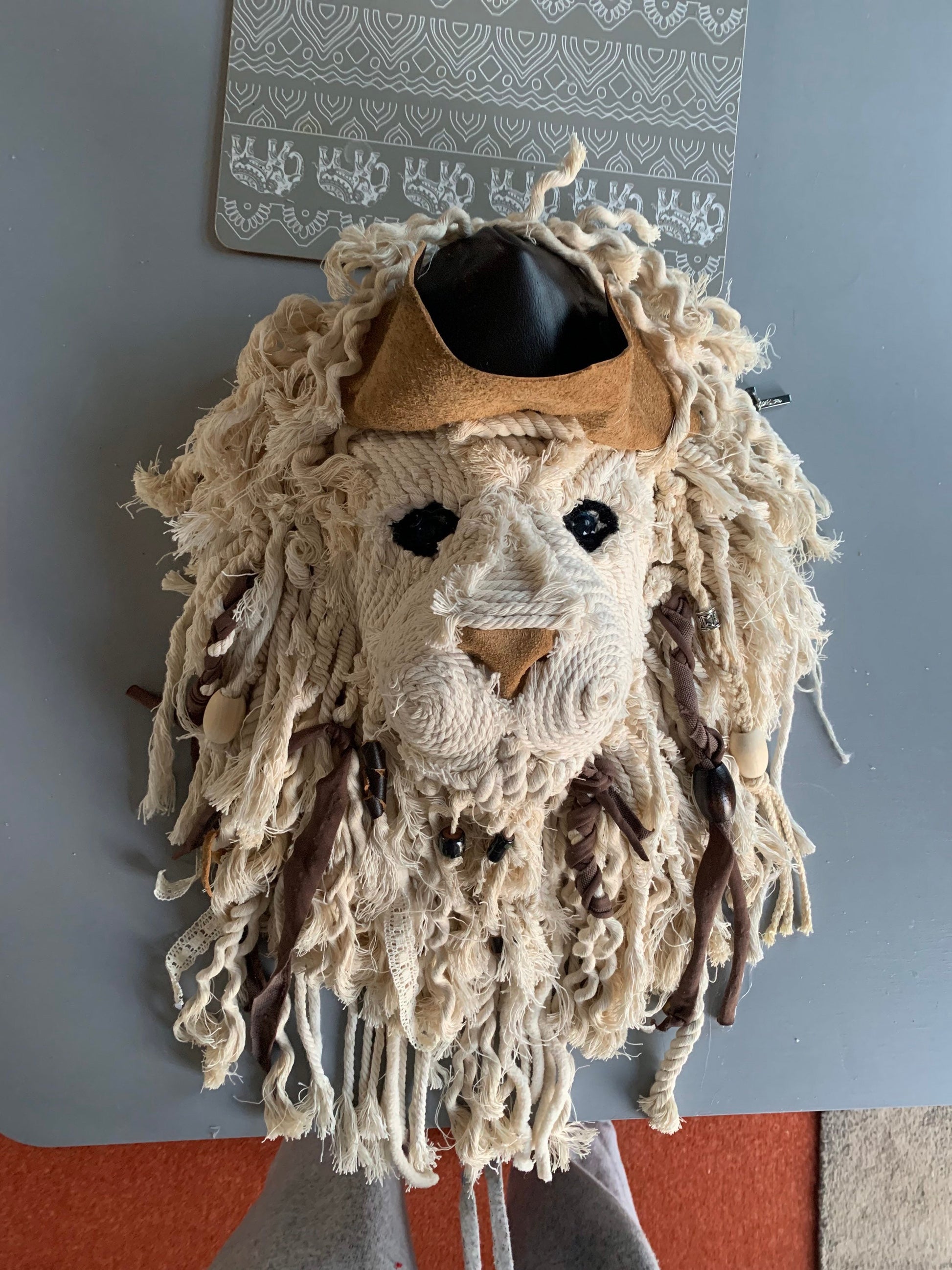 Pirates of the Caribbean Jack sparrow Johnny depp lion head 18”Handmade with love
