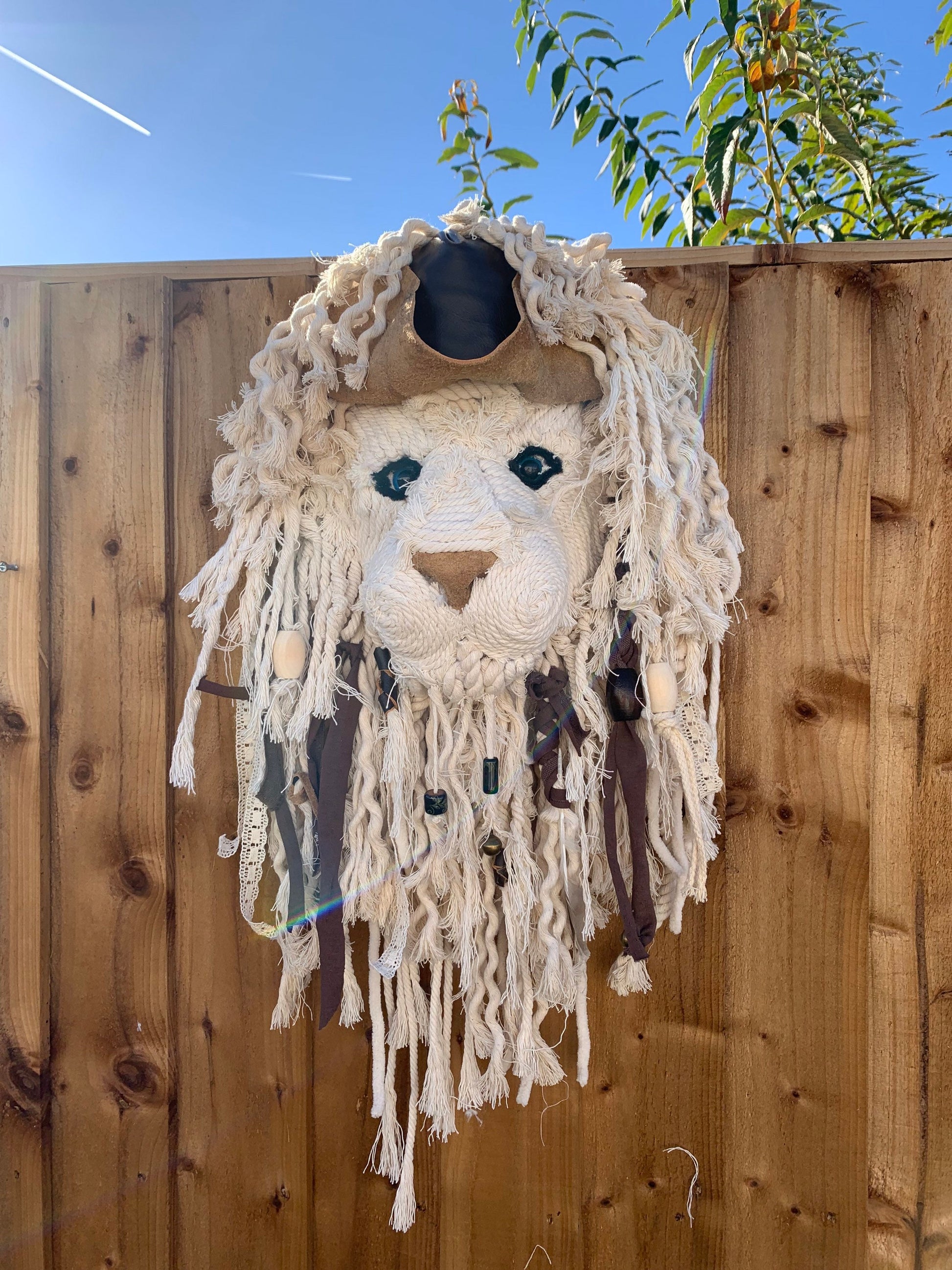 Pirates of the Caribbean Jack sparrow Johnny depp lion head 18”Handmade with love