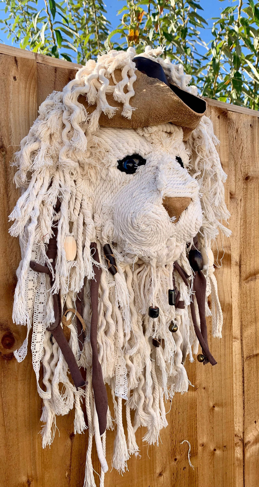 Pirates of the Caribbean Jack sparrow Johnny depp lion head 18”Handmade with love