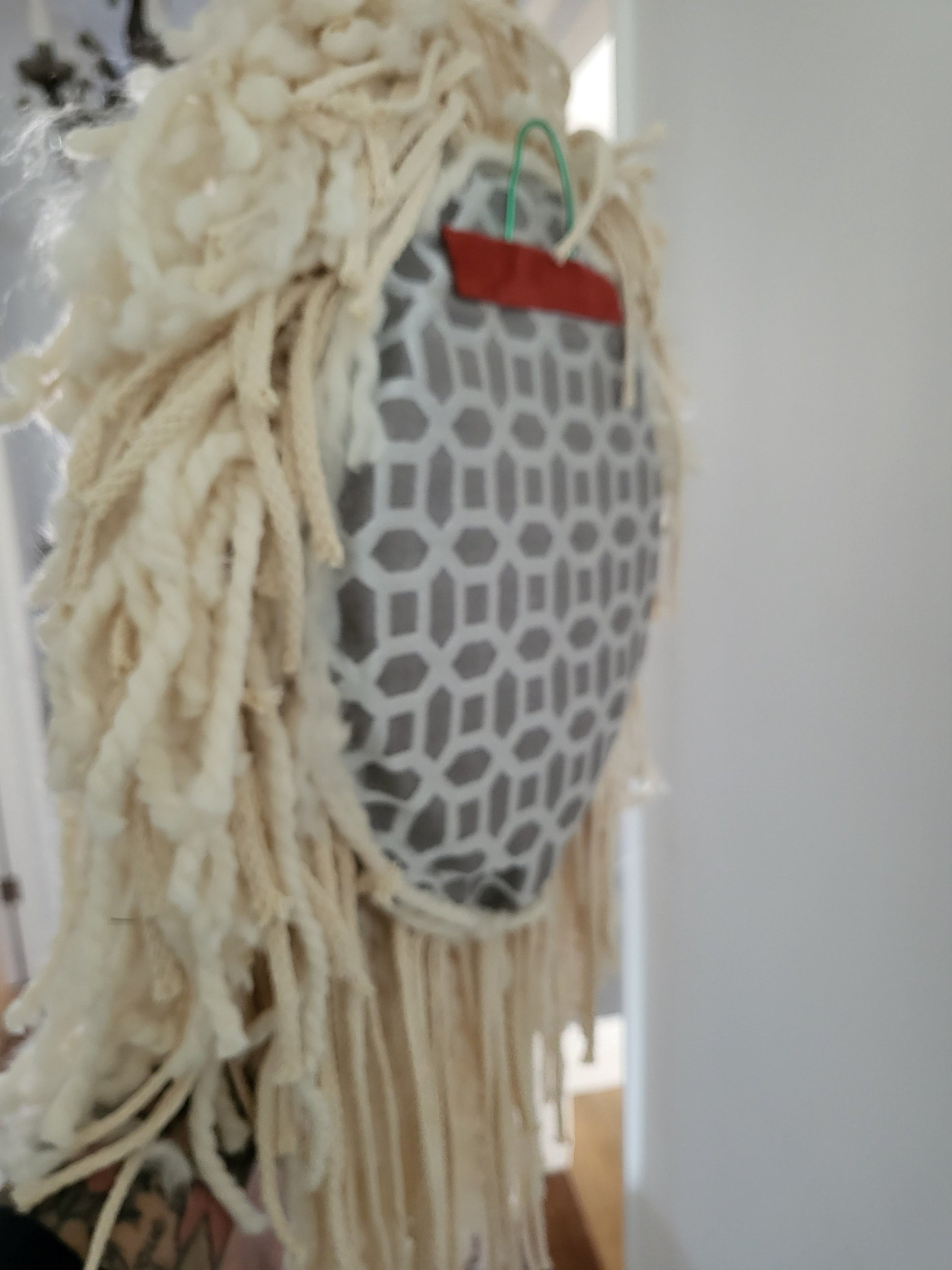 Lion head very sweet Russian lashes  wall hanging macrame, wool gift kids room nursery