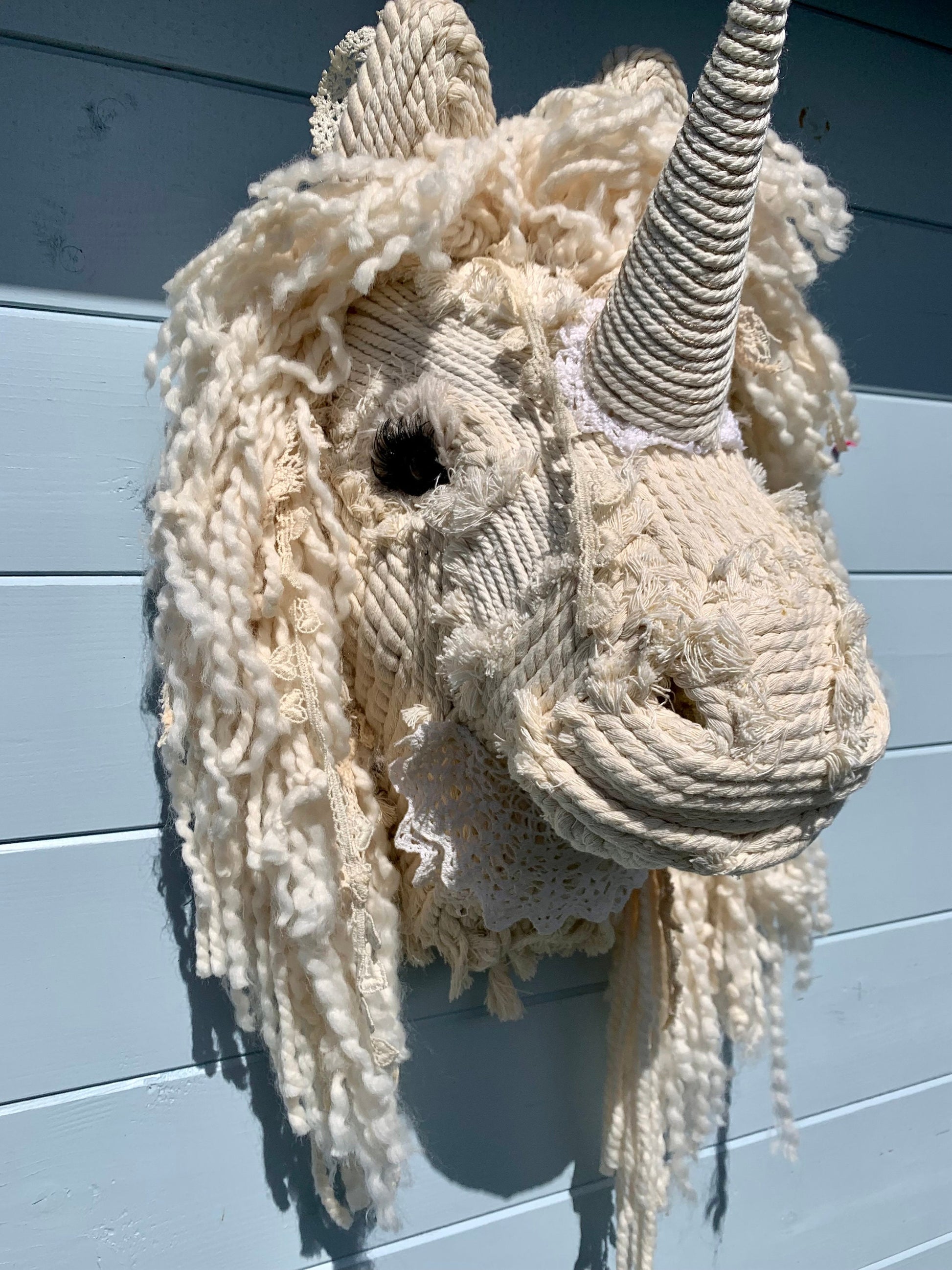 UNICORN  Macrame head beautiful handmade Christmas gift
