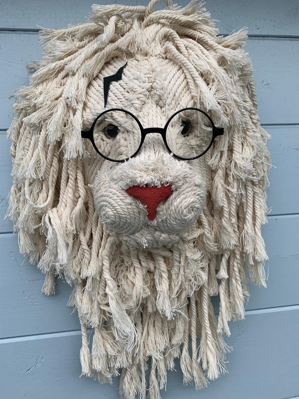 Harry Potter present Macrame Lion head beautifully handmade wall art animal head