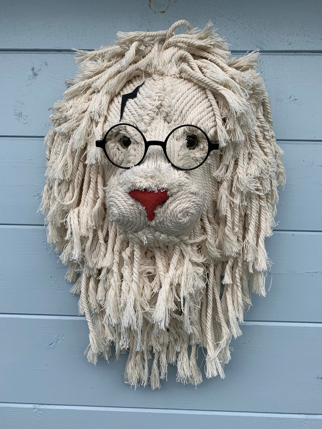 Harry Potter present Macrame Lion head beautifully handmade wall art animal head