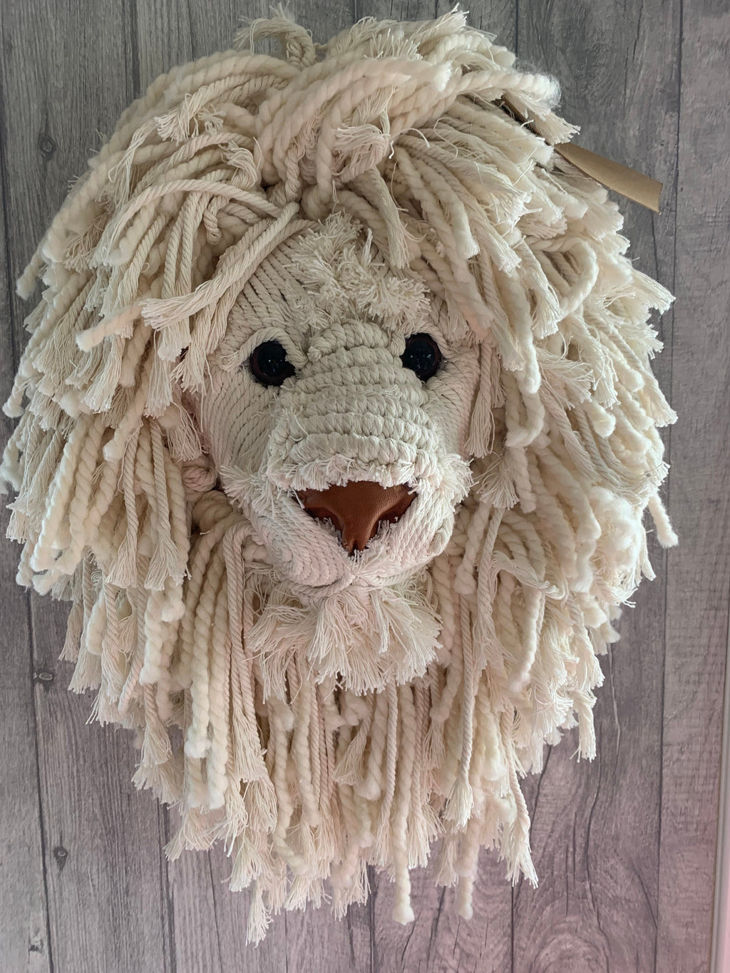 Macrame Lion head beautifully handmade wall art animal head so Handsome
