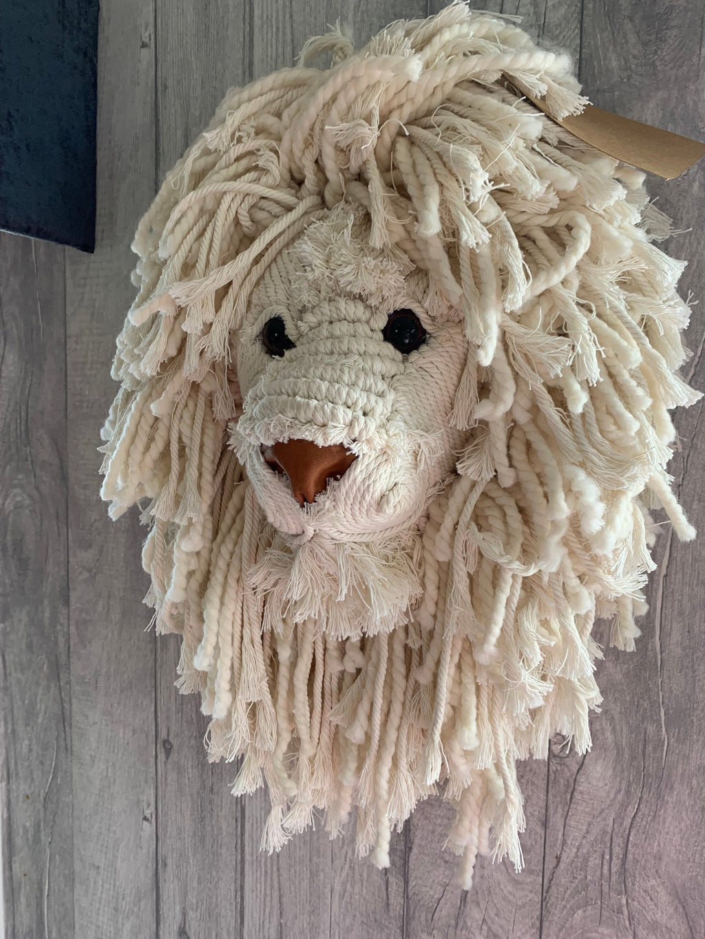 Macrame Lion head beautifully handmade wall art animal head so Handsome