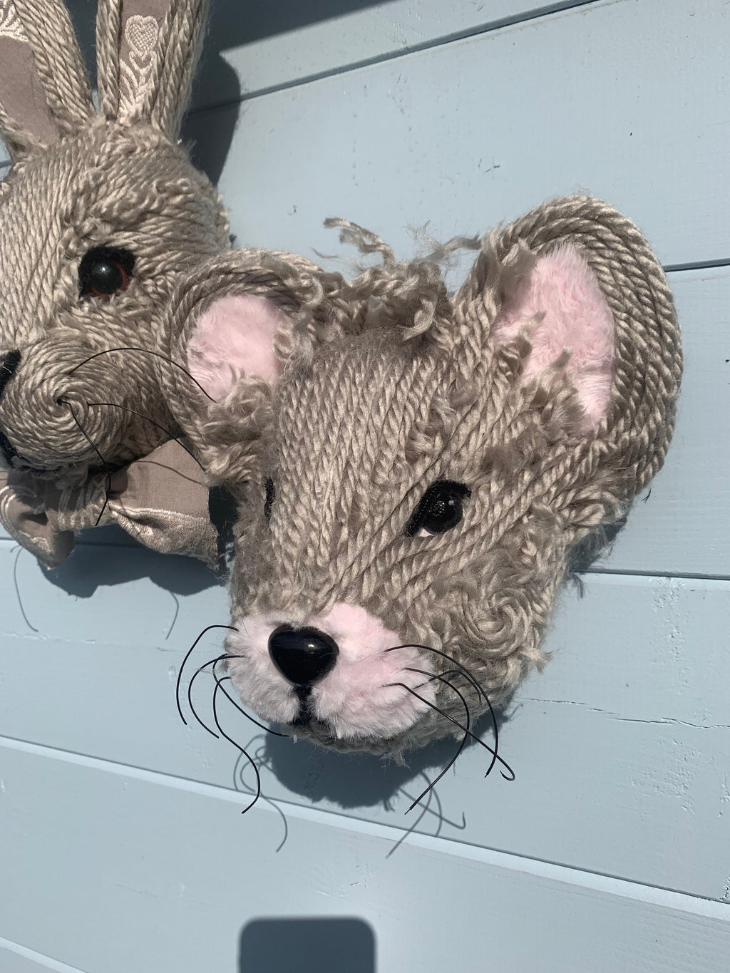 Hare Mr Hartley velvet face large eyes and Miss Mouse countryside animal  Gift boxed GORGEOUS