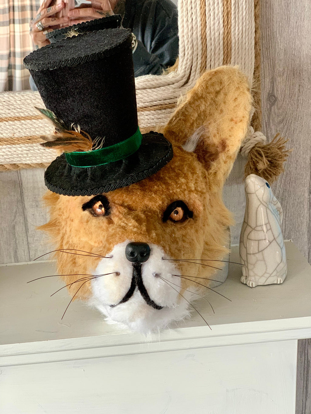 Mr Fox Cunning little chap Handmade faux taxidermy kids room man cave stuffed animal plaque