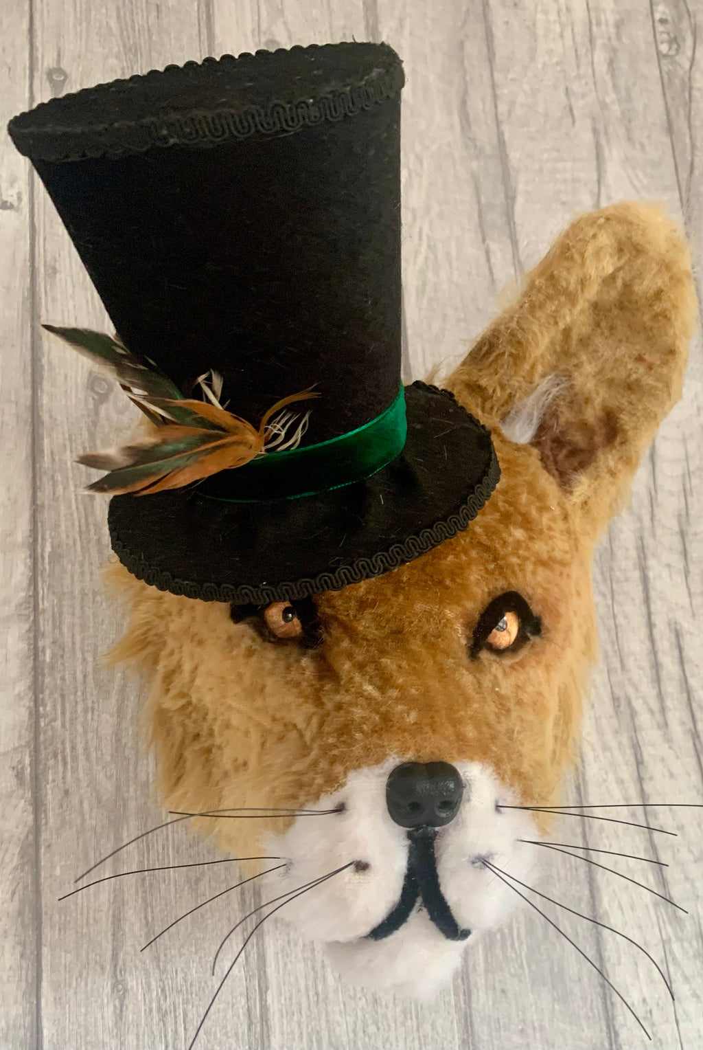 Mr Fox Cunning little chap Handmade faux taxidermy kids room man cave stuffed animal plaque
