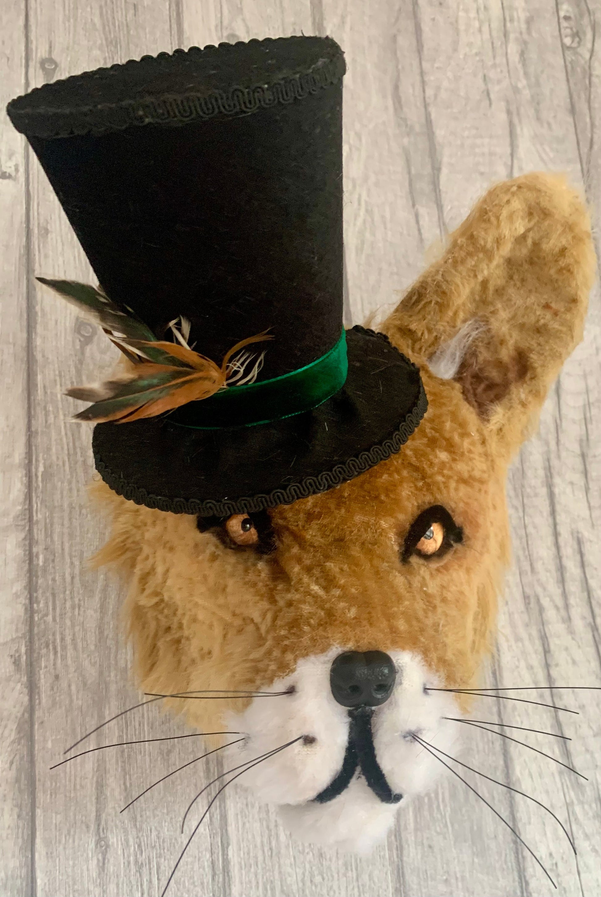 Mr Fox Cunning little chap Handmade faux taxidermy kids room man cave stuffed animal plaque