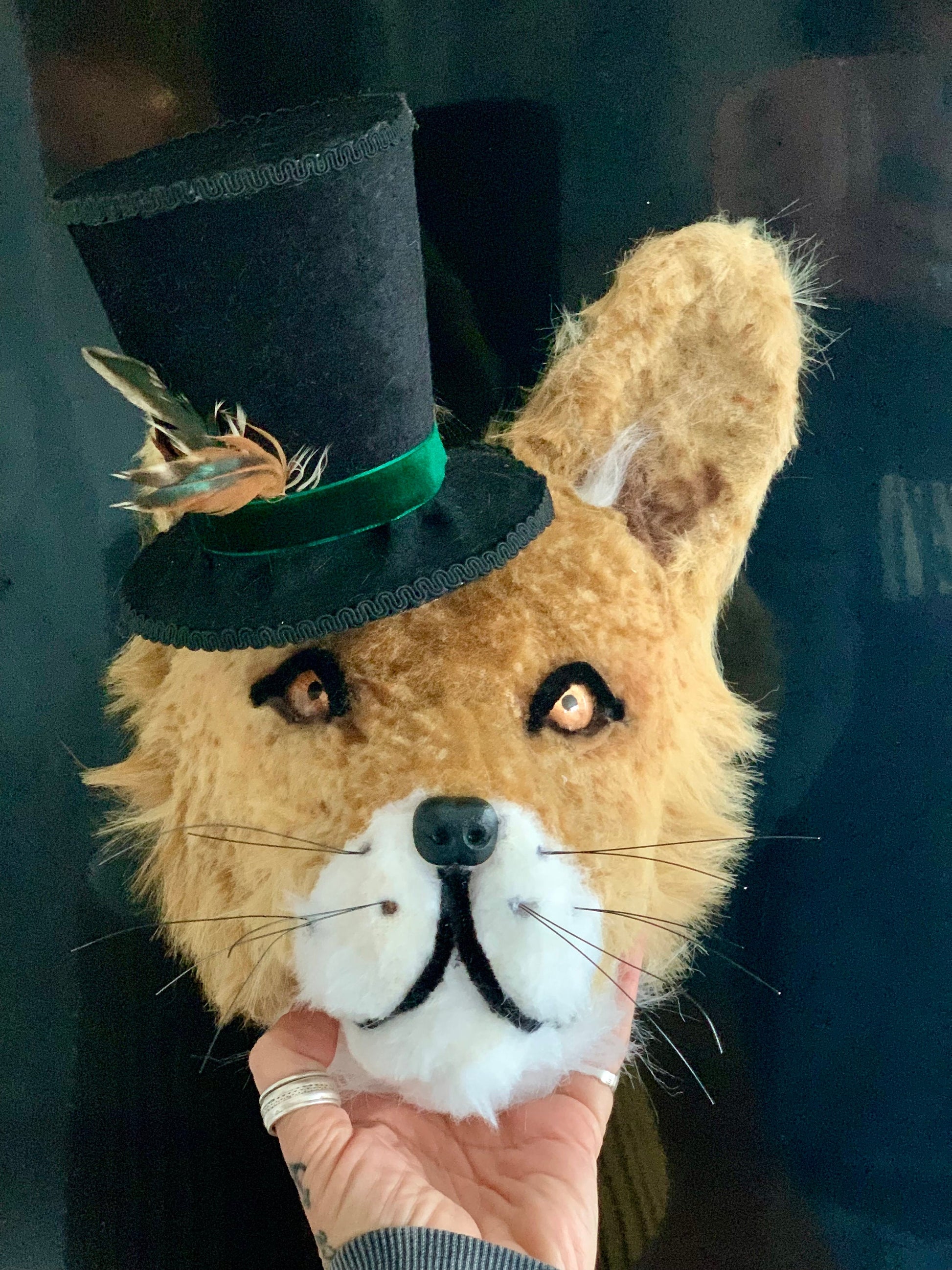 Mr Fox Cunning little chap Handmade faux taxidermy kids room man cave stuffed animal plaque